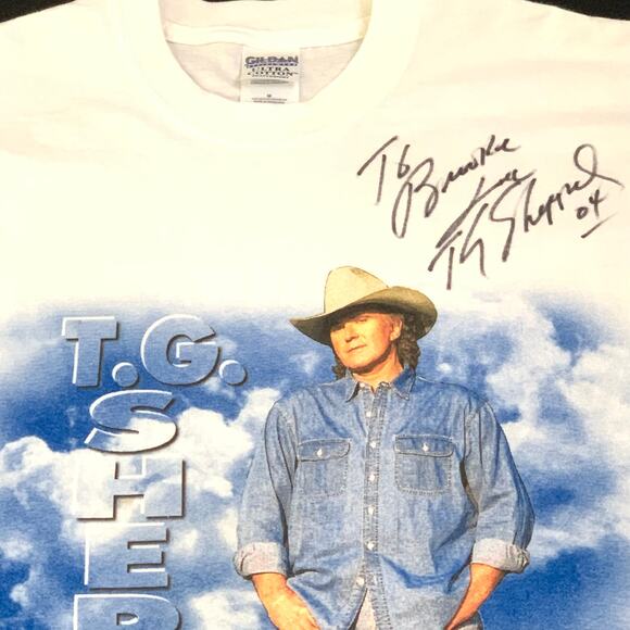 T. G. Sheppard Signed 2004 Concert Vintage Graphic T Shirt Men Med Country Music - Picture 9 of 12